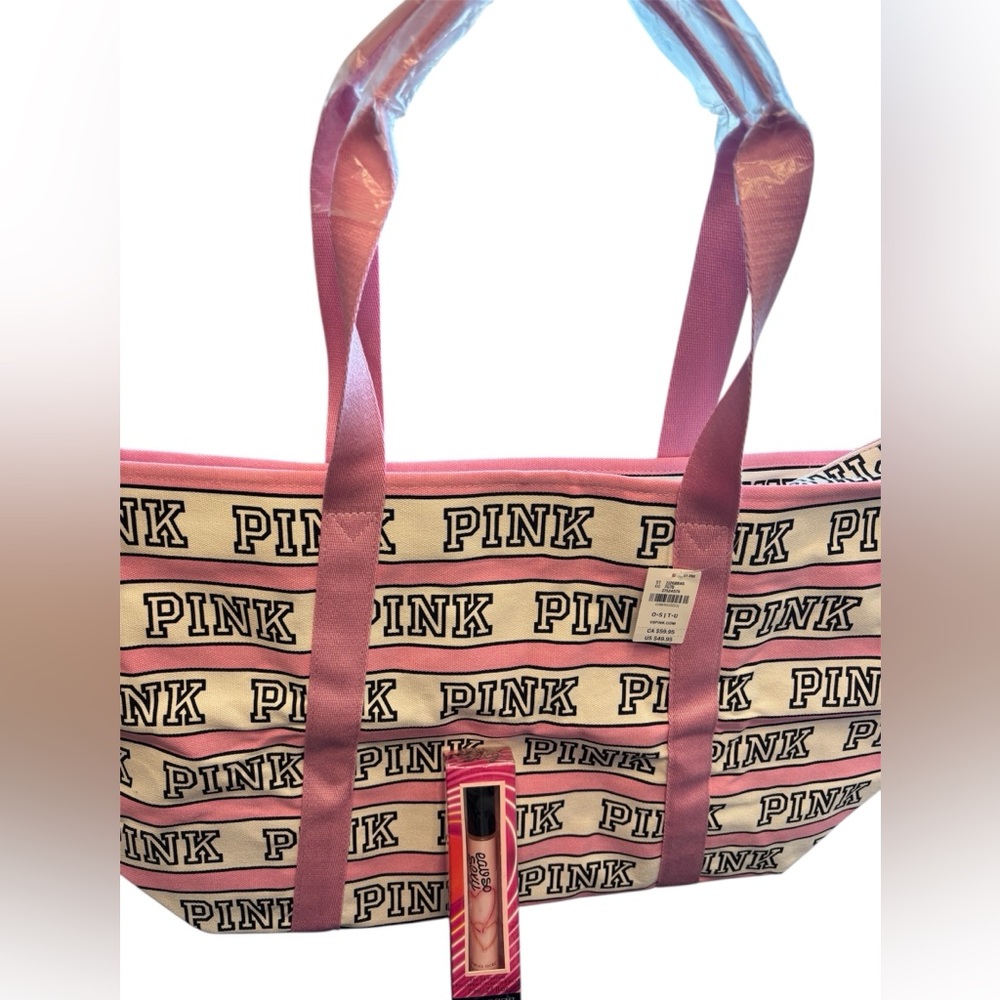 Pink Branded Tote Bag